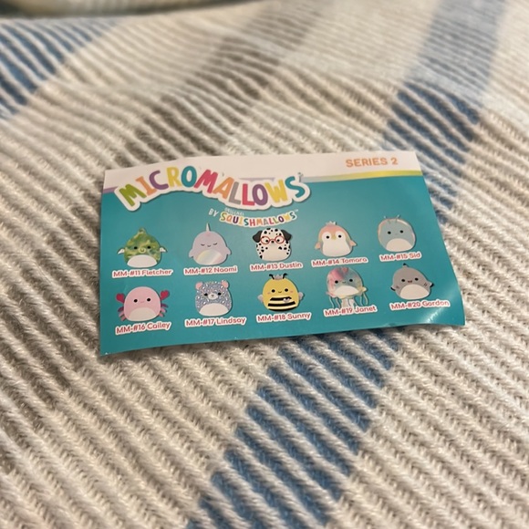 Squishmallows Naomi Micromallow Series 2 Purple Narwhal - Picture 2 of 2